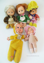 Vintage Mattel Baby Beans Dolls, Lot of 5 Mama Beans, 1970s , TLC Beanies - £19.75 GBP