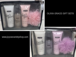 Olivia Grace Scented Gift Sets 5 PC Bath &amp; Shower Accessories w/Travel Case - £11.00 GBP