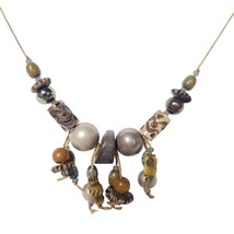 Vintage Teresa Goodall Handcrafted Tribal Beaded Necklace Womens Costume... - $24.95