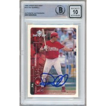 Pat Burrell Phillies Autograph 1999 Upper Deck MVP #157 BAS BGS Auto 10 Slab RC - £103.66 GBP