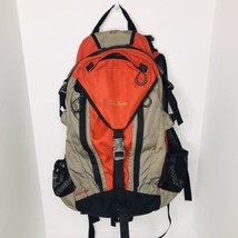 LL Bean Bigelow Hiking Backpack Internal Frame Camping Outdoor Orange Gr... - £46.99 GBP