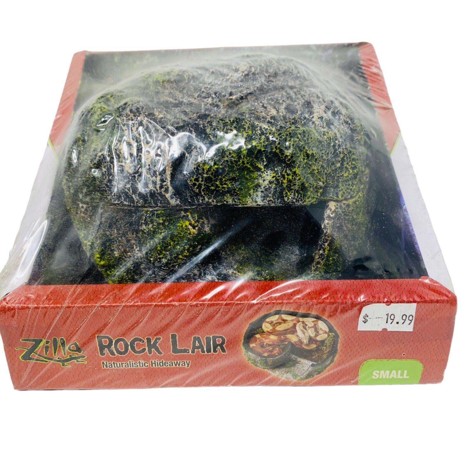 ZILLA Small Rock Lair Naturalistic Pet Reptile Snake Shelter Hide ...