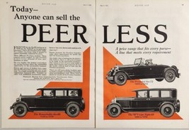 1926 Print Ad Peerless Motor Cars 3 Models Shown Made in Cleveland,Ohio - $25.18