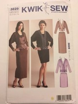 Kwik Sew Pattern 3829 Misses Career Top Blouse Skirt Dolman Sleeve XS-XL Uncut - $8.99