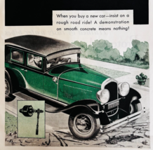 1930 Demonstrator Car Advertisement Automobilia Rough Road Ride DWWW10 - $29.99