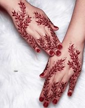 Golecha Cherry Red Color Henna Cones Temporary Tattoo Body Art Kit  - 12... - £14.15 GBP
