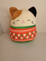 10 Inch Cam The Cat In Christmas Sweater - £10.98 GBP