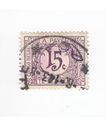 BELGIAN CONGO 1923, 15c, Tax Payer TE BETALEN, Rare - $6.32