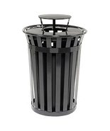 Global Industrial Heavy-Duty 36 Gallon Capacity Outdoor Metal Slatted Tr... - $888.86