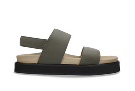 Sandalias veganas destalonadas slingback suelas plataforma acolchadas an... - $128.89