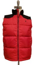 Polo Ralph Lauren Boys Waterfow Down Vest,Red/Black,Medium - $55.00