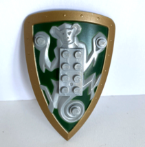 2004 Lego Technic Knights Silver Monkey Green Background Kingdom Shield ... - $12.49