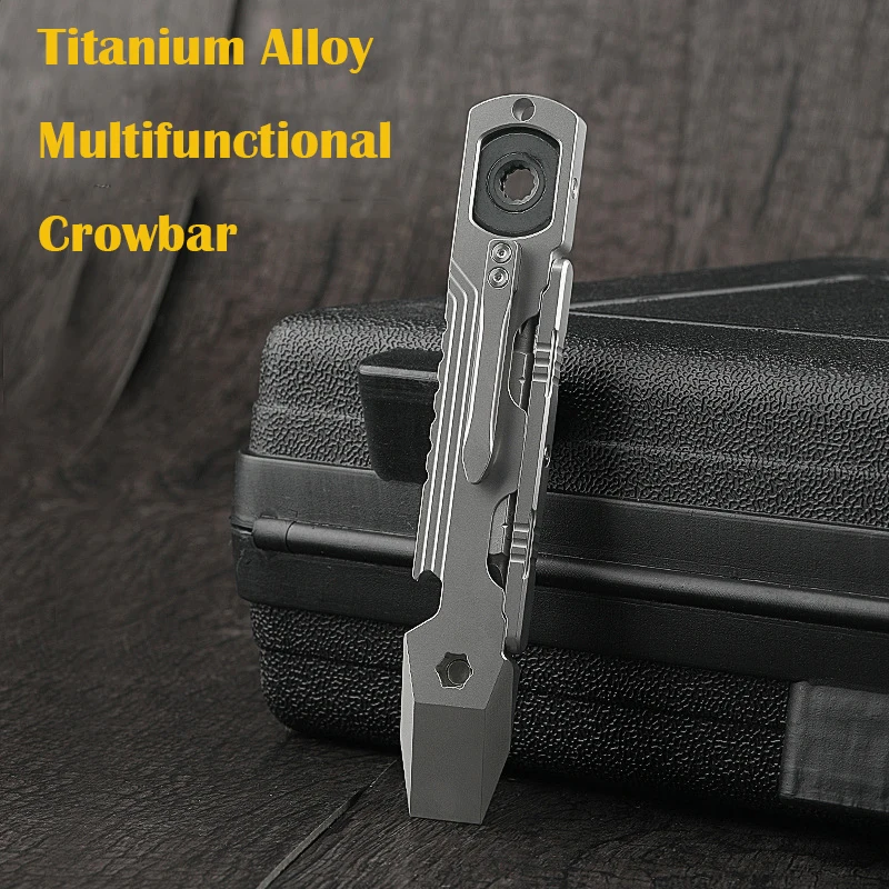 Titanium Alloy 20mm Wrench Crowbar Multi-function Screwdriver Outdoor Ca... - £18.28 GBP+