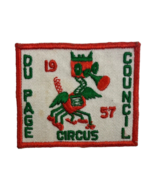 Boy Scouts of America Du Page Council Circus Vintage 1957 BSA Embroidere... - $8.15