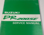 1997-2006 Suzuki DR200SE Dr 200SE Servizio Negozio Riparazione Manuale - $46.98