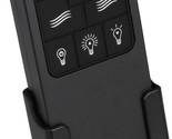 Black Ceiling Fan Remote Control With Backlit Buttons, Four Speed By - £47.99 GBP