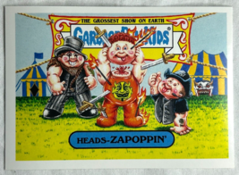 2017 Topps Garbage Pail Kids Riot Fest HEADS-ZAPOPPIN&#39; Card Gpk Motorhead Lemmy - £31.76 GBP