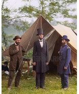 President Abraham Lincoln at Antietam in 1862 Colorized 8X10 PUBLICITY P... - $6.88