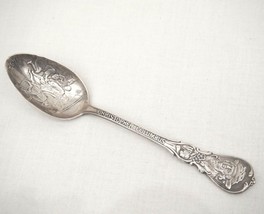 C1893 Sterling Silver Souvenir Spoon Columbian Exposition Chicago World&#39;s Fair - £43.90 GBP