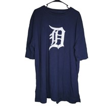 MLB Detroit Tigers T Shirt Blue Mens 2XLT Tall Baseball Michigan Sports Fan - £13.95 GBP