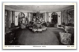 Circular Lounge Interior Ambassador Hotel New York City NY UNP DB Postcard W19 - £4.50 GBP