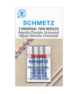 SCHMETZ Twin Machine Needle, Size 1.6/70 (1), Metal - £21.23 GBP