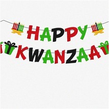 Kwanzaa Heritage Glitter Banner - Festive African Holiday Party Supplies for Cel - $27.71