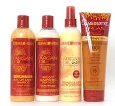 Cream Of Nature Shampoo, Conditioning Treatment, leave-In Conditioner &amp; SNOT Set - £33.46 GBP
