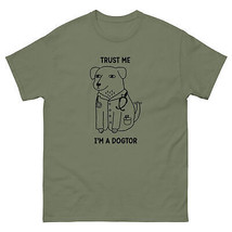 Unisex t shirt trust me I&#39;m a dogtor pet lover dog animal vet gift givin... - £16.34 GBP+