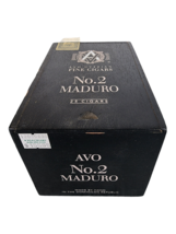 Vintage Empty Wood Cigar Box AVO UVEZIAN #2 Maduro Handmade Dominican Republic - £10.82 GBP