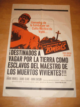 Zombies Original Movie Poster 1966 Vintage - £165.94 GBP