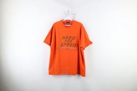 Vtg 90s Harley Davidson Mens XL Faded Spell Out Racing Eagle T-Shirt Orange USA - £34.99 GBP