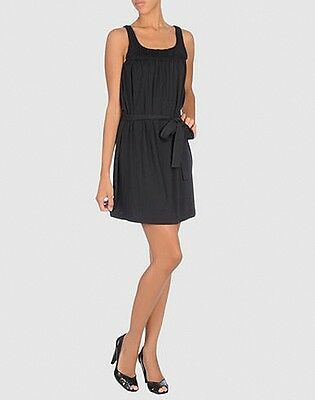 Ali Ro Black Floral Crochet Bodice Sleeveless Rayon Knit Summer Sun Dres... - $39.11