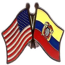NRAccessories Wholesale Pack of 50 USA American Ecuador Flag Hat Cap lapel Pin - £115.78 GBP