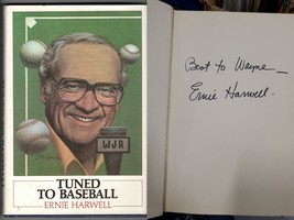 Ernie Harwell Signed Hardcover Book Tuned to Baseball Tigers - £70.08 GBP