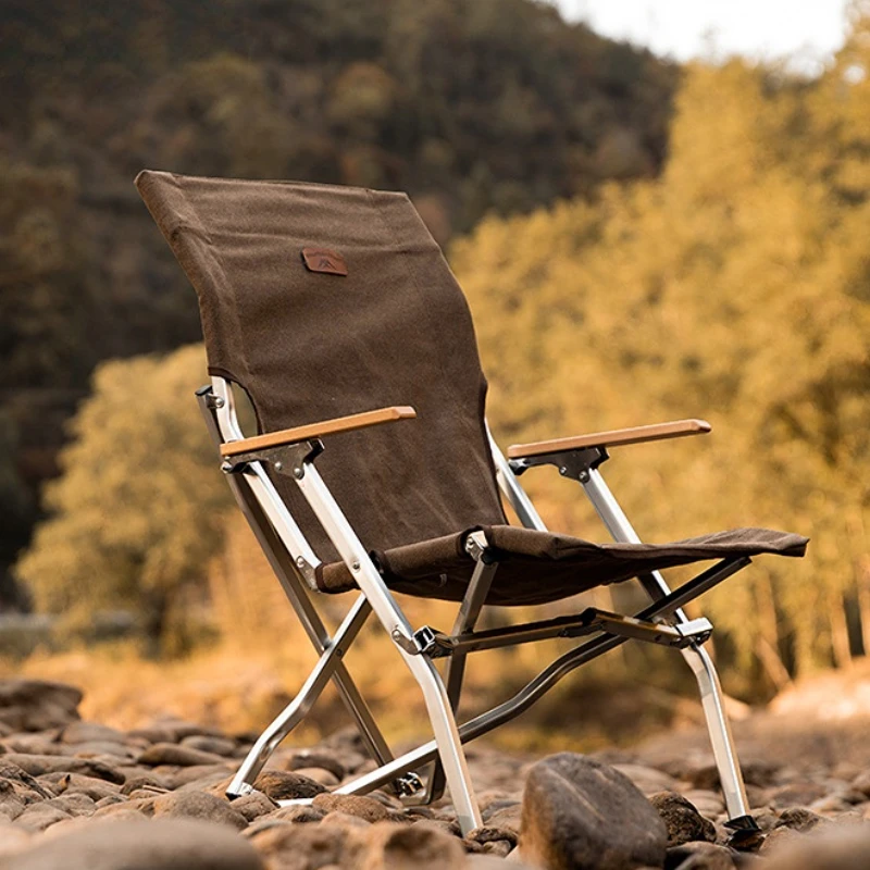 Portable Outdoor Folding Camp Chair Aluminum Alloy Oxford Cloth Collapsible Seat - £278.19 GBP