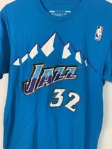 Mitchell &amp; Ness T Shirt NBA Hardwood Classics Utah Jazz Karl Malone Medium - £19.68 GBP