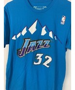 Mitchell &amp; Ness T Shirt NBA Hardwood Classics Utah Jazz Karl Malone Medium - £19.65 GBP