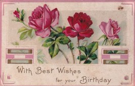 With Best Wishes for your Birthday 1910 Lake Ohio Postcard D18 - £2.33 GBP