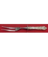 Meadow Rose by Wallace Sterling Silver Steak Carving Fork 8 3/4&quot; Serving - $58.41