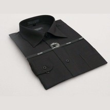 Mens Milani dress shirt soft cotton Blend easy wash business long sleeve... - $25.00