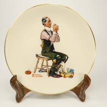 Man Threading a Needle by Norman Rockwell Plate Gorham China Danbury Min... - $5.95