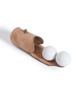 Leather Golf Ball Bag Golf Tee Pouch Belt waist Bag Golf Ball Holder Pou... - £14.93 GBP