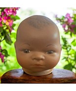 Vtg Grace S Putnam Bisque African American Baby Doll Head Brown Eyes Ger... - $407.06 MXN