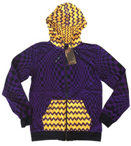 UGP Sotto Terra Prodotti Fai da Te Uomo Viola Giallo a Scacchi Zip Felpa... - $539.18 MXN