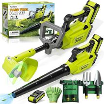 Realistic Gardening Tools Set: Lawn Mower, Leaf Blower, and Accessories ... - $106.87