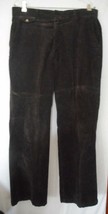 Dark Brown thick corduroy flat front Pants Men&#39;s W 36 - $446.98 MXN