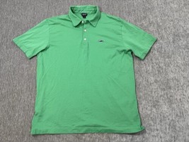 Patagonia Shirt Mens Medium Green Polo Fitz Roy Trout Organic Cotton Fis... - £15.30 GBP