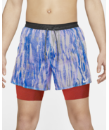 Nike Men's Flex Stride Wild Run 2-In-1 Running Shorts 5 in Ghost/Dark Size LG - $59.37
