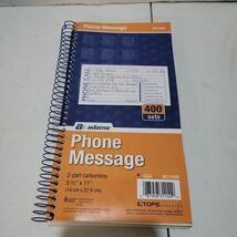 Adams Wirebound Telephone Message Book, 5-1/4 x 11, 2-Part Carbonless, 4... - $53.68 MXN